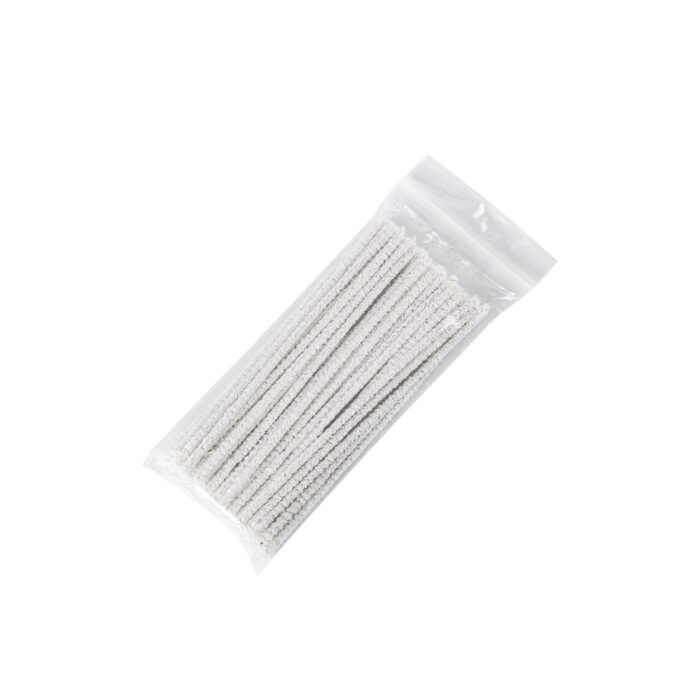 White Cotton Flexible Smoking Pipe Cleaners