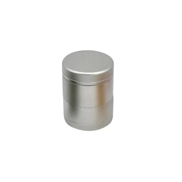 Custom Logo 5-Part Aluminum Herb Grinder with Integrated Storage Jar