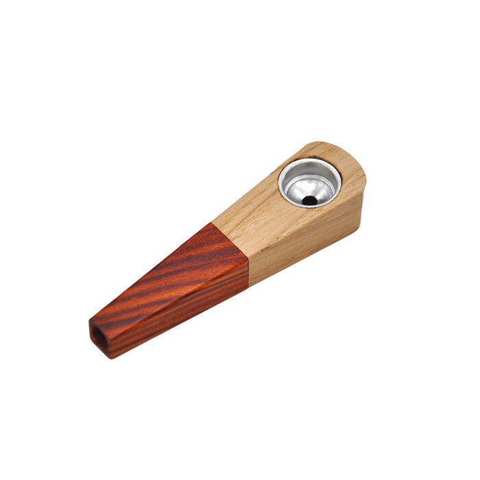 Simple Style Detachable Briar Tobacco Pipe with Logo Engraving