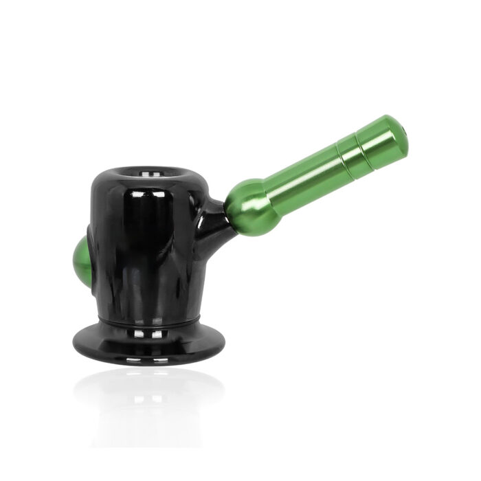 Full Metal Wrapped Glass Bowl Hand Pipe