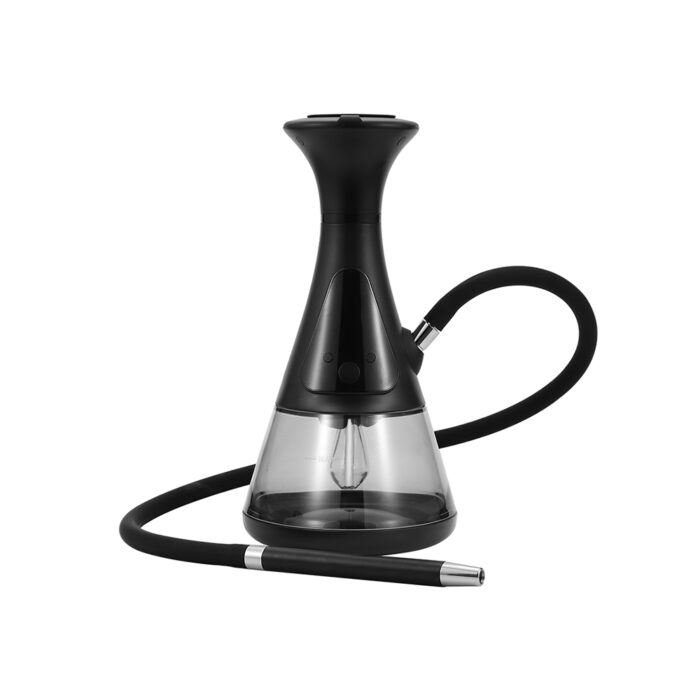 Luxury Electric Shisha Hookah with LED Panel and Glass Stem